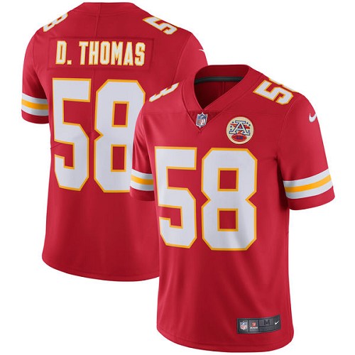 Youth Nike Kansas City Chiefs #58 Derrick Thomas Red Team Color Vapor Untouchable Limited Player NFL Jersey
