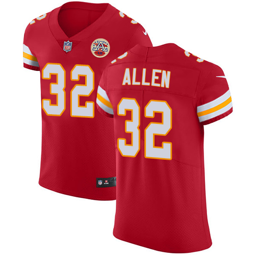Men's Nike Kansas City Chiefs #32 Marcus Allen Red Team Color Vapor Untouchable Elite Player NFL Jersey