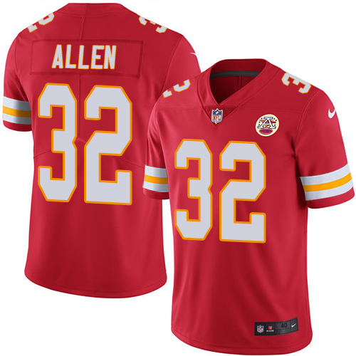 Men's Nike Kansas City Chiefs #32 Marcus Allen Red Team Color Vapor Untouchable Limited Player NFL Jersey