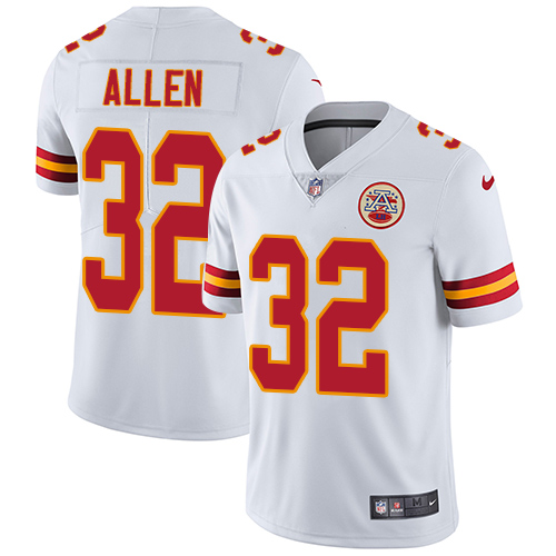 Men's Nike Kansas City Chiefs #32 Marcus Allen White Vapor Untouchable Limited Player NFL Jersey