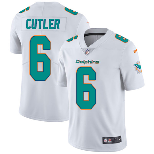 Youth Nike Miami Dolphins #6 Jay Cutler White Vapor Untouchable Elite Player NFL Jersey