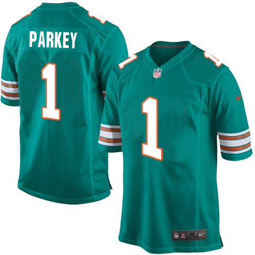 Men's Nike Miami Dolphins #1 Cody Parkey Game Aqua Green Alternate NFL Jersey