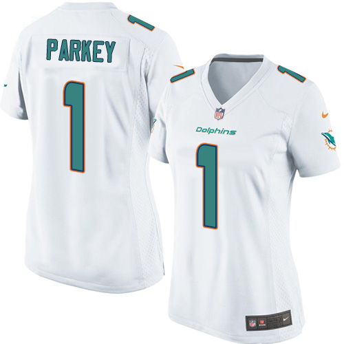 Women's Nike Miami Dolphins #1 Cody Parkey Game White NFL Jersey
