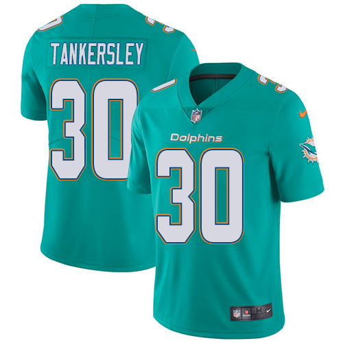 Men's Nike Miami Dolphins #30 Cordrea Tankersley Aqua Green Team Color Vapor Untouchable Limited Player NFL Jersey