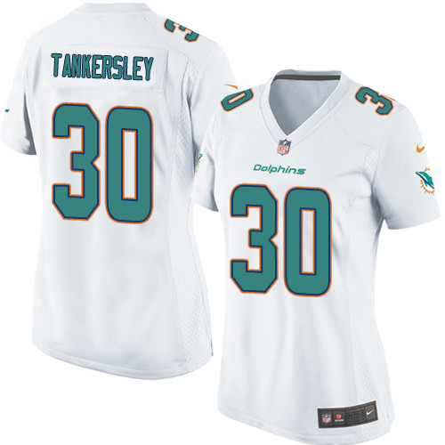 Women's Nike Miami Dolphins #30 Cordrea Tankersley Game White NFL Jersey