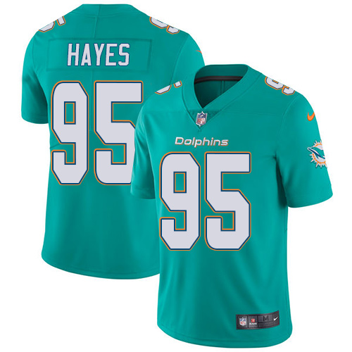Men's Nike Miami Dolphins #95 William Hayes Aqua Green Team Color Vapor Untouchable Limited Player NFL Jersey