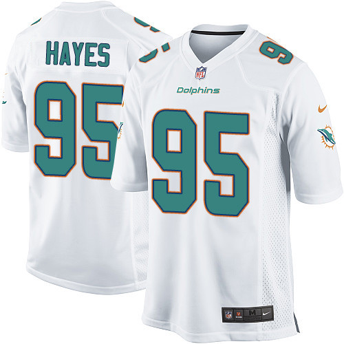 Men's Nike Miami Dolphins #95 William Hayes Game White NFL Jersey