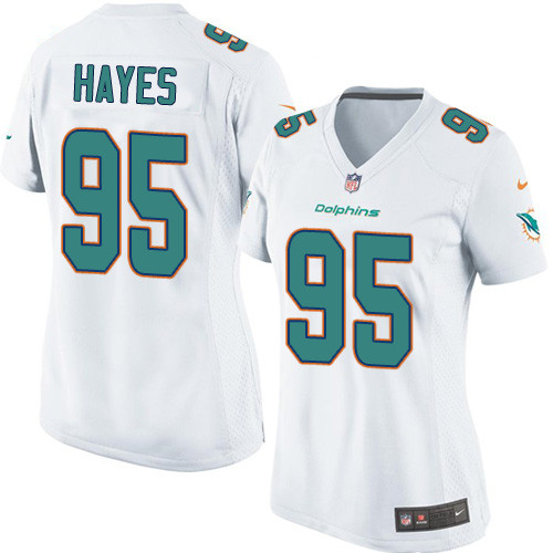 Women's Nike Miami Dolphins #95 William Hayes Game White NFL Jersey