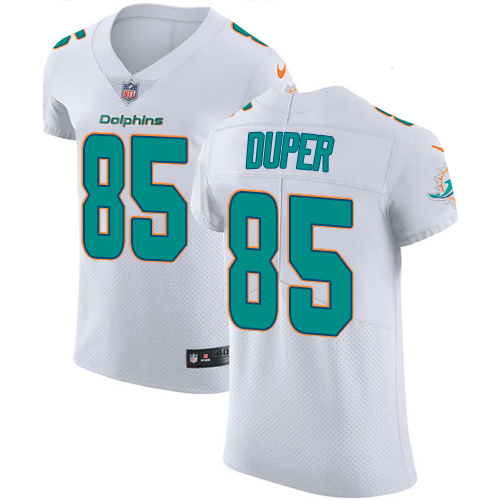 Men's Nike Miami Dolphins #85 Mark Duper Elite White NFL Jersey