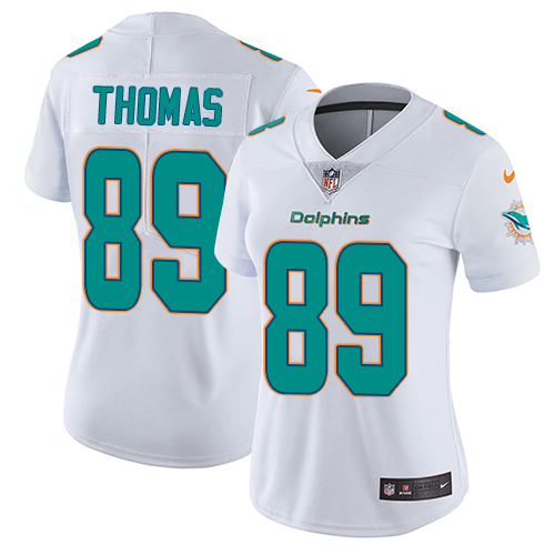 Women's Nike Miami Dolphins #89 Julius Thomas White Vapor Untouchable Elite Player NFL Jersey