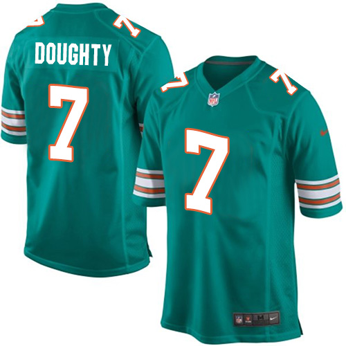 Men's Nike Miami Dolphins #7 Brandon Doughty Game Aqua Green Alternate NFL Jersey
