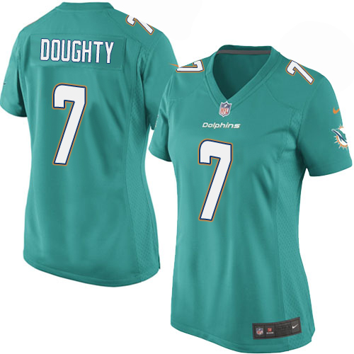 Women's Nike Miami Dolphins #7 Brandon Doughty Game Aqua Green Team Color NFL Jersey