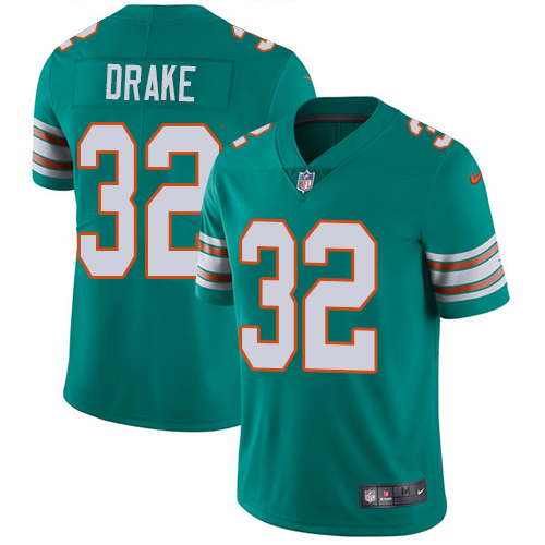 Youth Nike Miami Dolphins #32 Kenyan Drake Aqua Green Alternate Vapor Untouchable Limited Player NFL Jersey