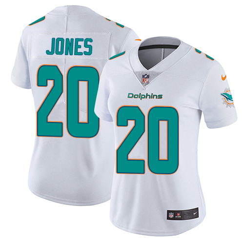 Women's Nike Miami Dolphins #20 Reshad Jones White Vapor Untouchable Elite Player NFL Jersey