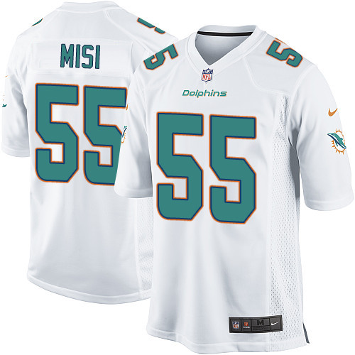 Men's Nike Miami Dolphins #55 Koa Misi Game White NFL Jersey