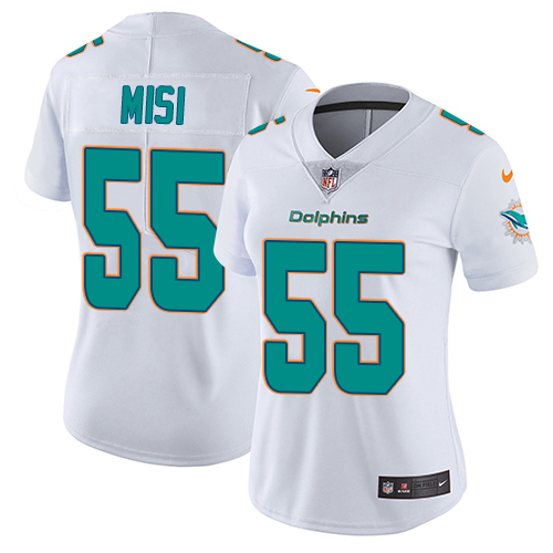 Women's Nike Miami Dolphins #55 Koa Misi White Vapor Untouchable Elite Player NFL Jersey