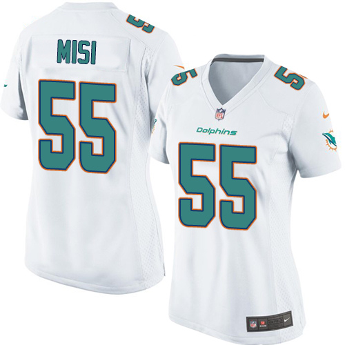 Women's Nike Miami Dolphins #55 Koa Misi Game White NFL Jersey