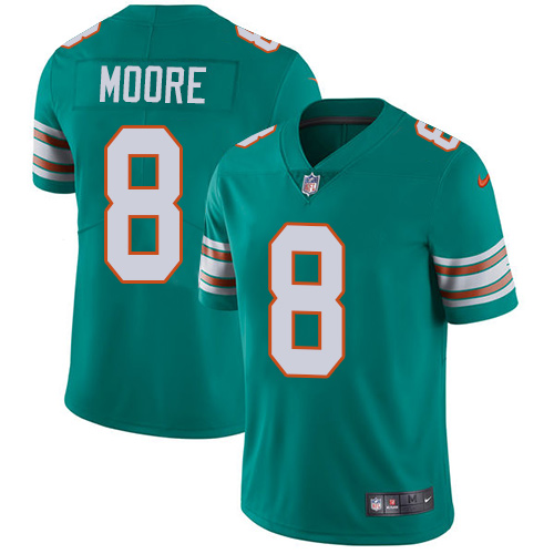 Youth Nike Miami Dolphins #8 Matt Moore Aqua Green Alternate Vapor Untouchable Elite Player NFL Jersey