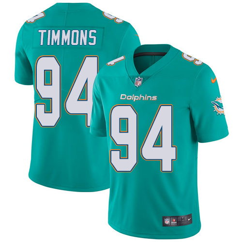 Men's Nike Miami Dolphins #94 Lawrence Timmons Aqua Green Team Color Vapor Untouchable Limited Player NFL Jersey