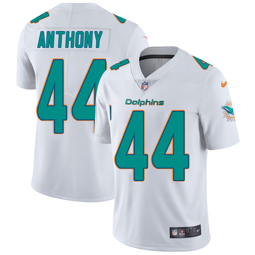 Men's Nike Miami Dolphins #44 Stephone Anthony White Vapor Untouchable Limited Player NFL Jersey