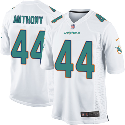 Men's Nike Miami Dolphins #44 Stephone Anthony Game White NFL Jersey