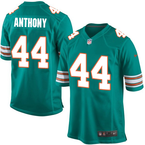 Men's Nike Miami Dolphins #44 Stephone Anthony Game Aqua Green Alternate NFL Jersey
