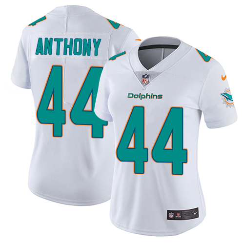 Women's Nike Miami Dolphins #44 Stephone Anthony White Vapor Untouchable Limited Player NFL Jersey