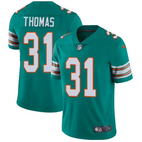 Youth Nike Miami Dolphins #31 Michael Thomas Aqua Green Alternate Vapor Untouchable Elite Player NFL Jersey