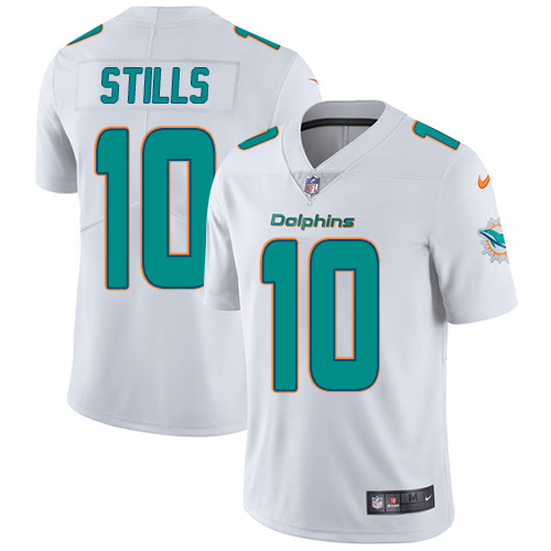 Youth Nike Miami Dolphins #10 Kenny Stills White Vapor Untouchable Limited Player NFL Jersey