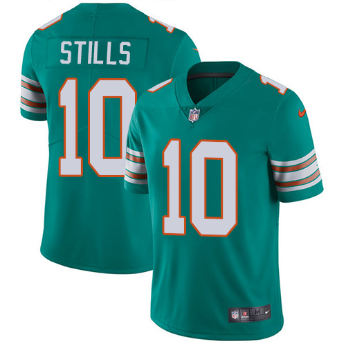 Youth Nike Miami Dolphins #10 Kenny Stills Aqua Green Alternate Vapor Untouchable Limited Player NFL Jersey