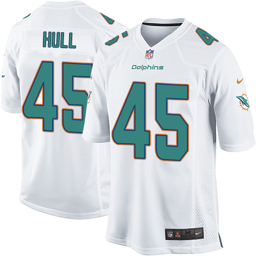 Men's Nike Miami Dolphins #45 Mike Hull Game White NFL Jersey