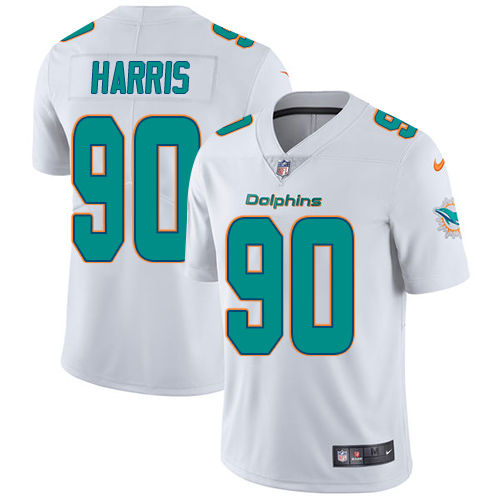 Youth Nike Miami Dolphins #90 Charles Harris White Vapor Untouchable Elite Player NFL Jersey