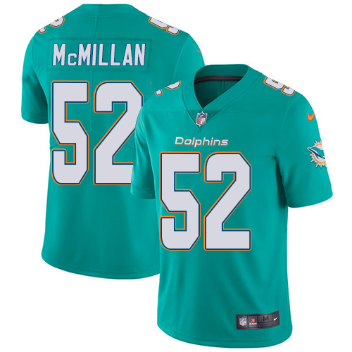 Men's Nike Miami Dolphins #52 Raekwon McMillan Aqua Green Team Color Vapor Untouchable Limited Player NFL Jersey