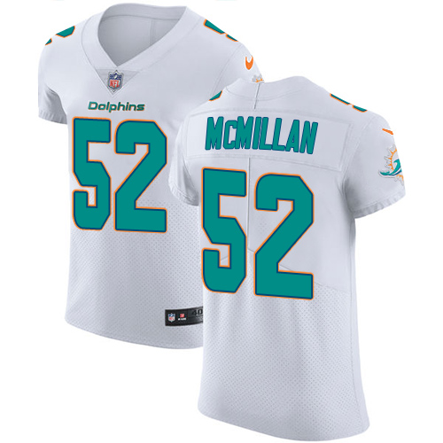 Men's Nike Miami Dolphins #52 Raekwon McMillan Elite White NFL Jersey