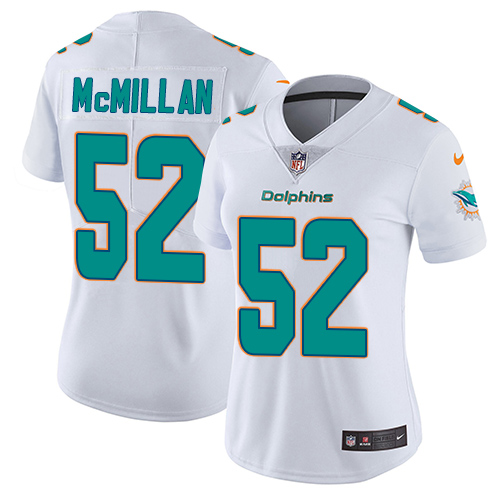Women's Nike Miami Dolphins #52 Raekwon McMillan White Vapor Untouchable Limited Player NFL Jersey