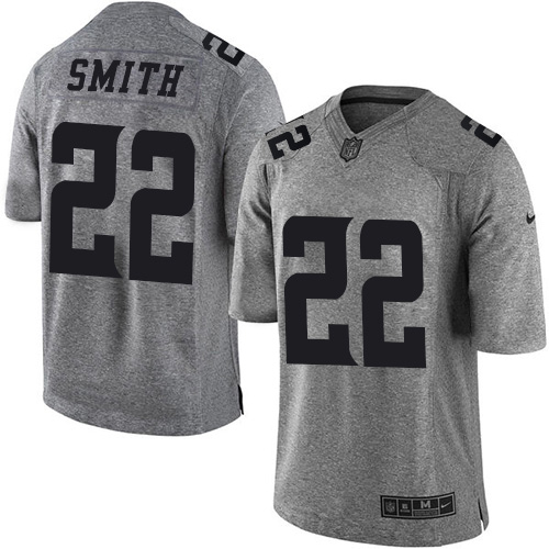 Men's Nike Minnesota Vikings #22 Harrison Smith Limited Gray Gridiron NFL Jersey