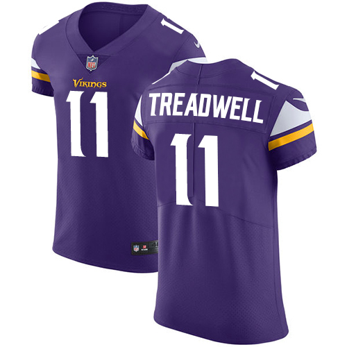 Men's Nike Minnesota Vikings #11 Laquon Treadwell Purple Team Color Vapor Untouchable Elite Player NFL Jersey