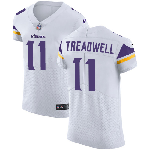 Men's Nike Minnesota Vikings #11 Laquon Treadwell White Vapor Untouchable Elite Player NFL Jersey