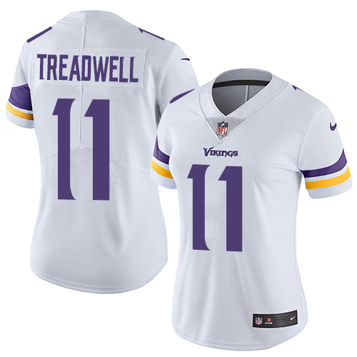 Women's Nike Minnesota Vikings #11 Laquon Treadwell White Vapor Untouchable Elite Player NFL Jersey