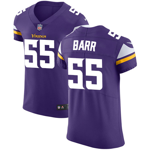 Men's Nike Minnesota Vikings #55 Anthony Barr Purple Team Color Vapor Untouchable Elite Player NFL Jersey