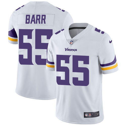 Men's Nike Minnesota Vikings #55 Anthony Barr White Vapor Untouchable Limited Player NFL Jersey