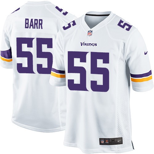 Men's Nike Minnesota Vikings #55 Anthony Barr Game White NFL Jersey