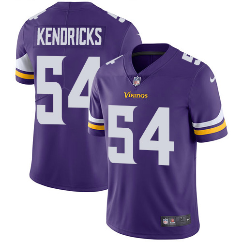 Men's Nike Minnesota Vikings #54 Eric Kendricks Purple Team Color Vapor Untouchable Limited Player NFL Jersey