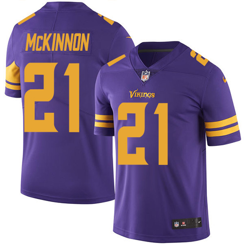 Youth Nike Minnesota Vikings #21 Jerick McKinnon Limited Purple Rush Vapor Untouchable NFL Jersey