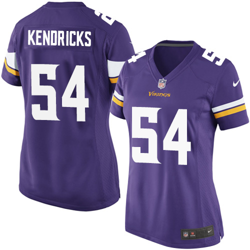 Women's Nike Minnesota Vikings #54 Eric Kendricks Game Purple Team Color NFL Jersey
