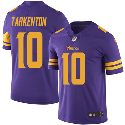 Youth Nike Minnesota Vikings #10 Fran Tarkenton Limited Purple Rush Vapor Untouchable NFL Jersey