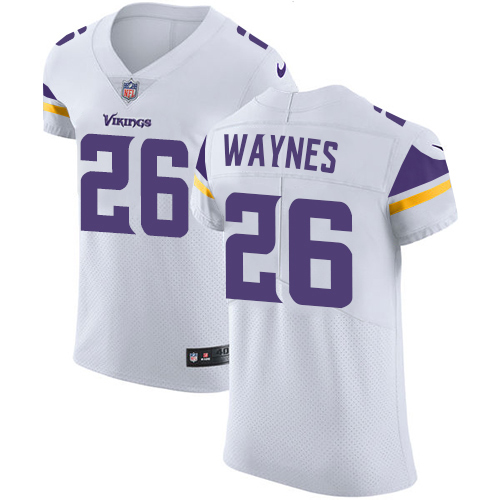 Men's Nike Minnesota Vikings #26 Trae Waynes White Vapor Untouchable Elite Player NFL Jersey