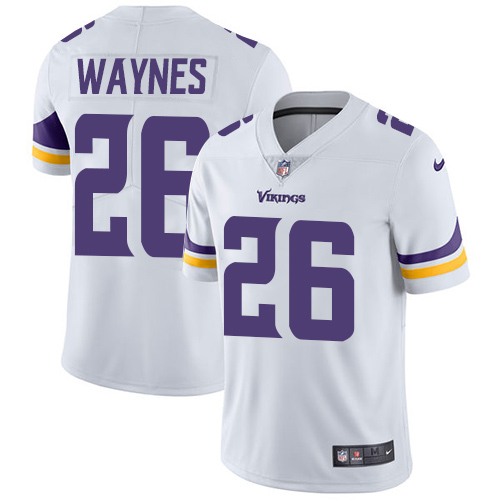 Men's Nike Minnesota Vikings #26 Trae Waynes White Vapor Untouchable Limited Player NFL Jersey