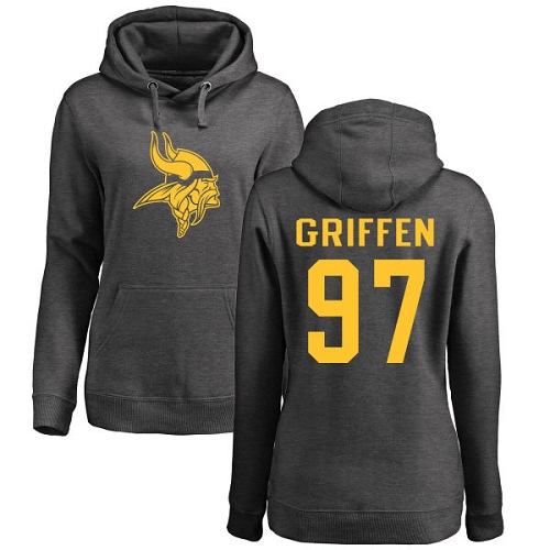 NFL Women's Nike Minnesota Vikings #97 Everson Griffen Ash One Color Pullover Hoodie