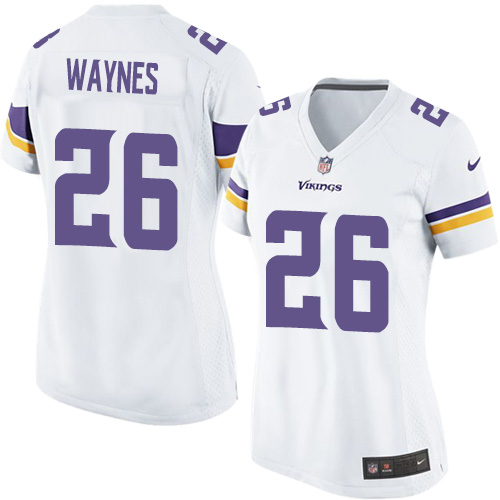 Women's Nike Minnesota Vikings #26 Trae Waynes Game White NFL Jersey